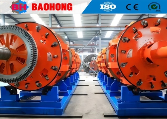 PLC van de het Netwerkkabel van de staaldraad de Pantsermachine Controle 2000mm de Diameter van het Tractiewiel